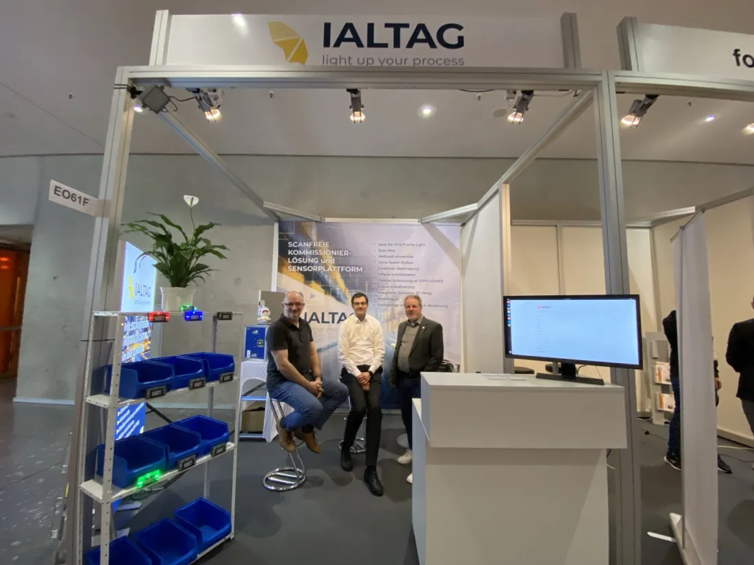 The IALTAG trade fair booth