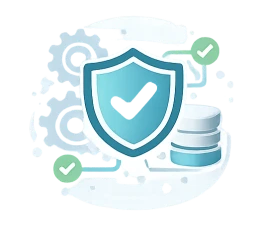 Icon which shows a worker with a computer